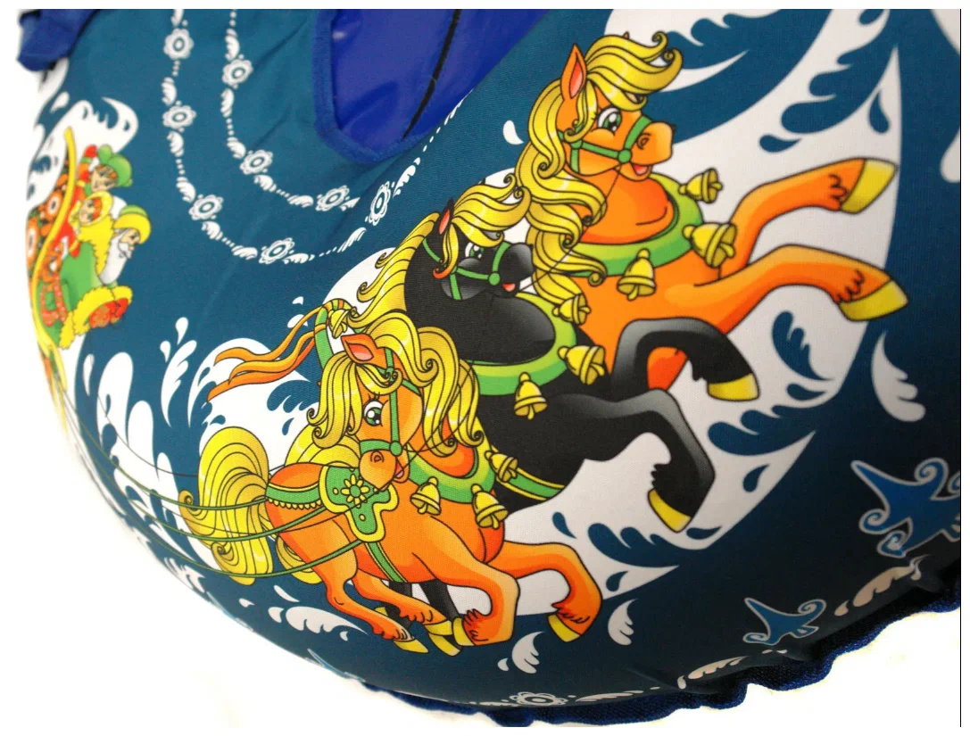 Санки надувные с сумкой "Ватрушка "Русская тройка" 100 см (КСНВ100-ТРО) (КСНВ100-ТРО)