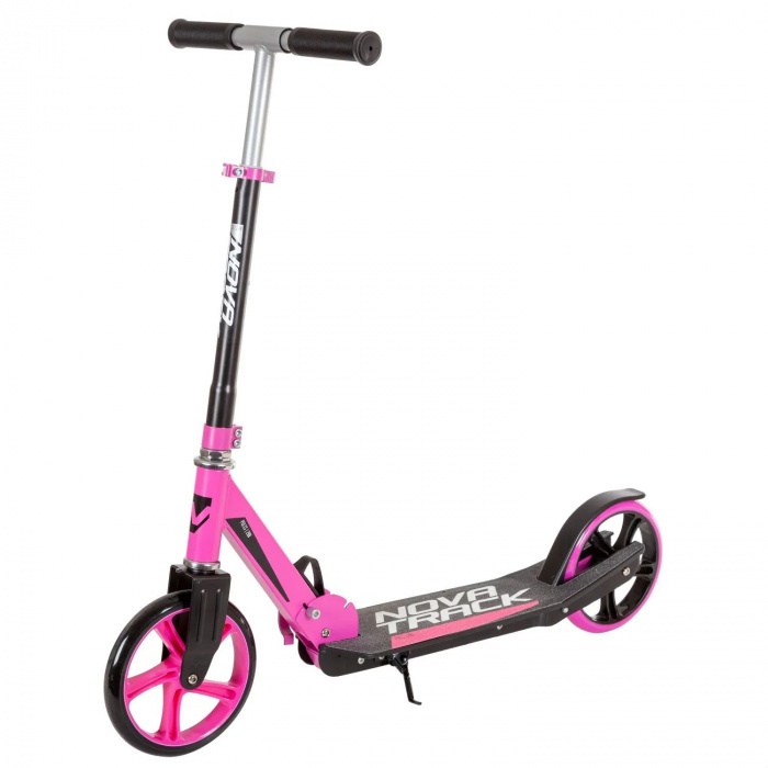 Самокат детский Novatrack POLIS сталь+пластик., 200мм (Розовый 200P.POLIS.PN9)