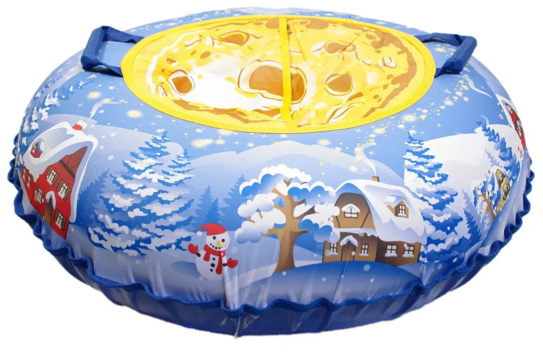 Санки надувные с сумкой "Ватрушка "Зимняя ночь" 100 см (КСНВ100-ЗИМН) (нет, без цвета, КСНВ100-ЗИМН)