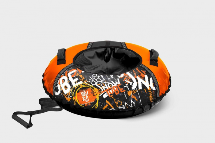 Тюбинг НИКА, ТБ1КР, 095 см. (Чехол 1050 мм.) ГРАФФИТИ ЧЕРНЫЙ/ОРАНЖЕВЫЙ