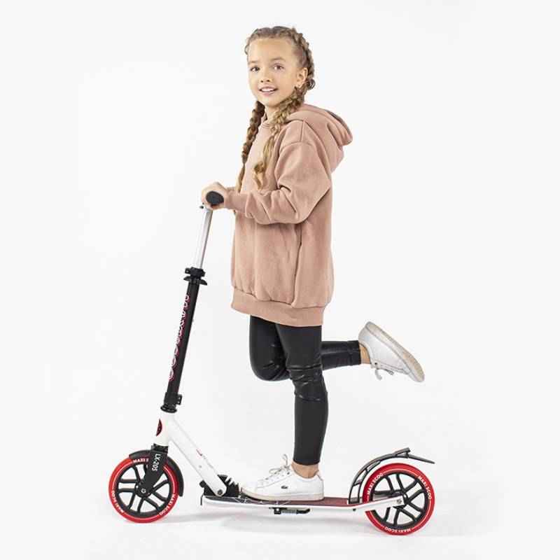 Самокат 2-х колесный Складной "LX-205" (2021), Красный, Maxiscoo, MSC-LX205-R