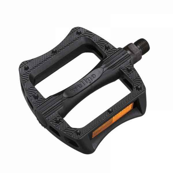 Педали, (комплект), Платформенные, WELLGO, B123, RPEB12300001 (нет, черный, RPEB12300001)