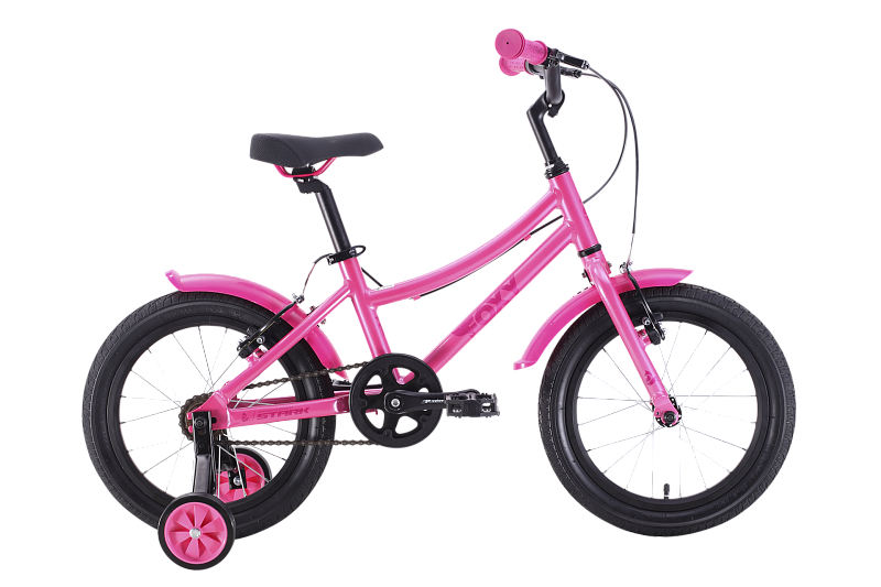 Велосипед Stark'24 Foxy Girl 16 (МК-00050517, розовый/малиновый)