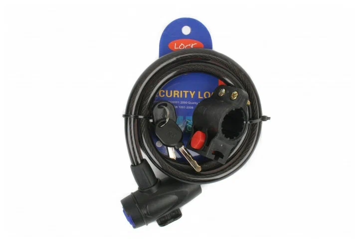 Замок противоугонный, ZX2141, ключ, 1000 мм, 12 мм, SAIGUAN, RLKZX2141001