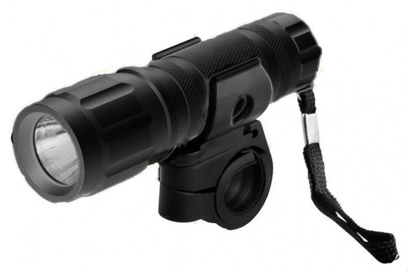 Фара Jing YI JY-823B, передняя, 1 светодиод, AAA*3 шт