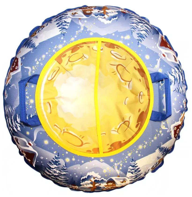 Санки надувные с сумкой "Ватрушка "Зимняя ночь" 100 см (КСНВ100-ЗИМН) (нет, без цвета, КСНВ100-ЗИМН)