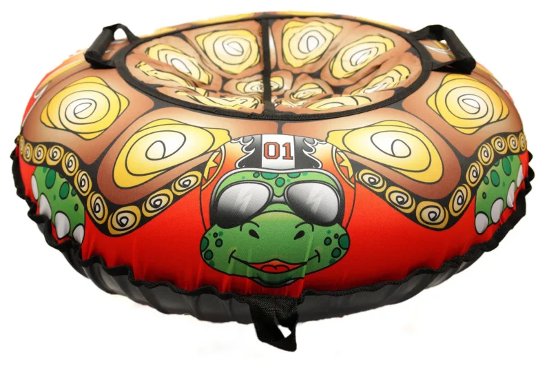 Санки надувные с сумкой "Ватрушка "Турбо-черепаха" 100 см (КСНВ100-ТЧЕР) (нет, без цвета, КСНВ100-ТЧЕР)