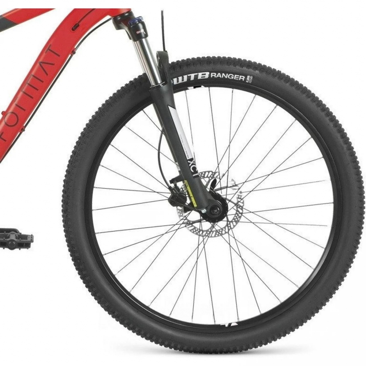 Велосипед FORMAT 1413 27,5 (27,5" 18 ск. рост. M) 2023, красный-мат/черный-мат