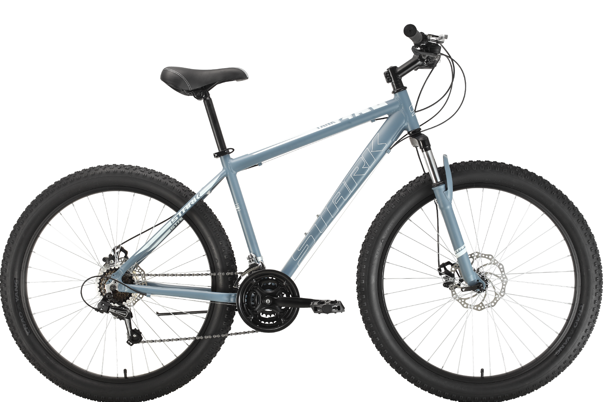 Велосипед Stark'22 Tank 27.1 D+ (16", серый/белый, МК-00044847 S(16")(HQ-0009239), .)