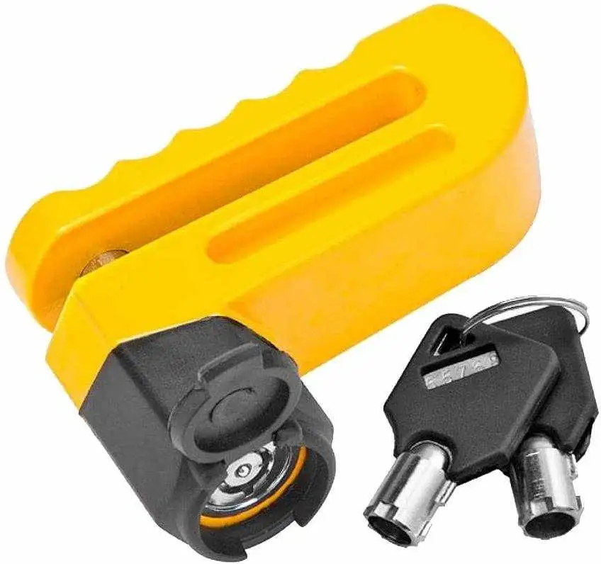 Замок 83217 на дисковый тормоз противоугонный (Желтый) (желтый, 23645)