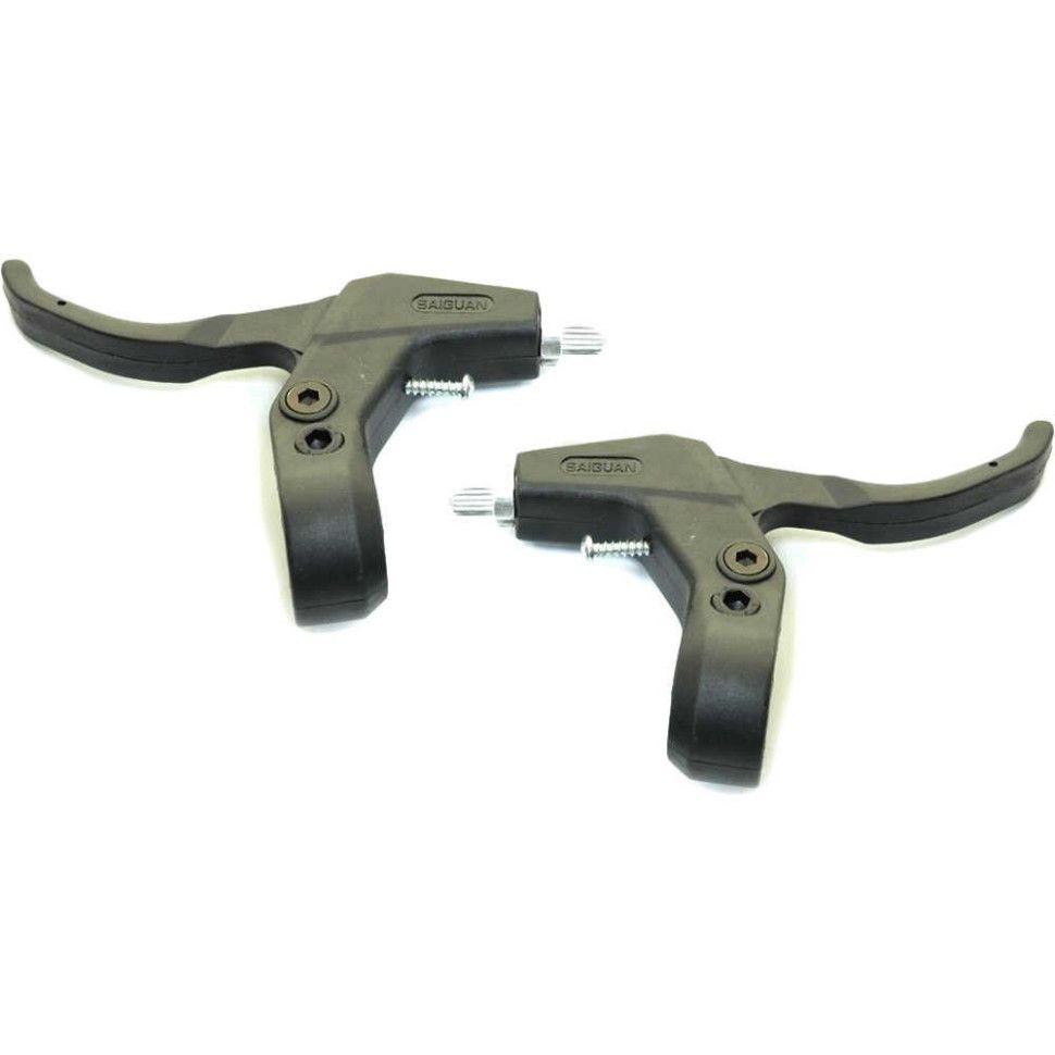Рукоятки тормоза, комплект (левая и правая), под 3 пальца, BL-315, SAIGUAN, черный, RBLBL3150001