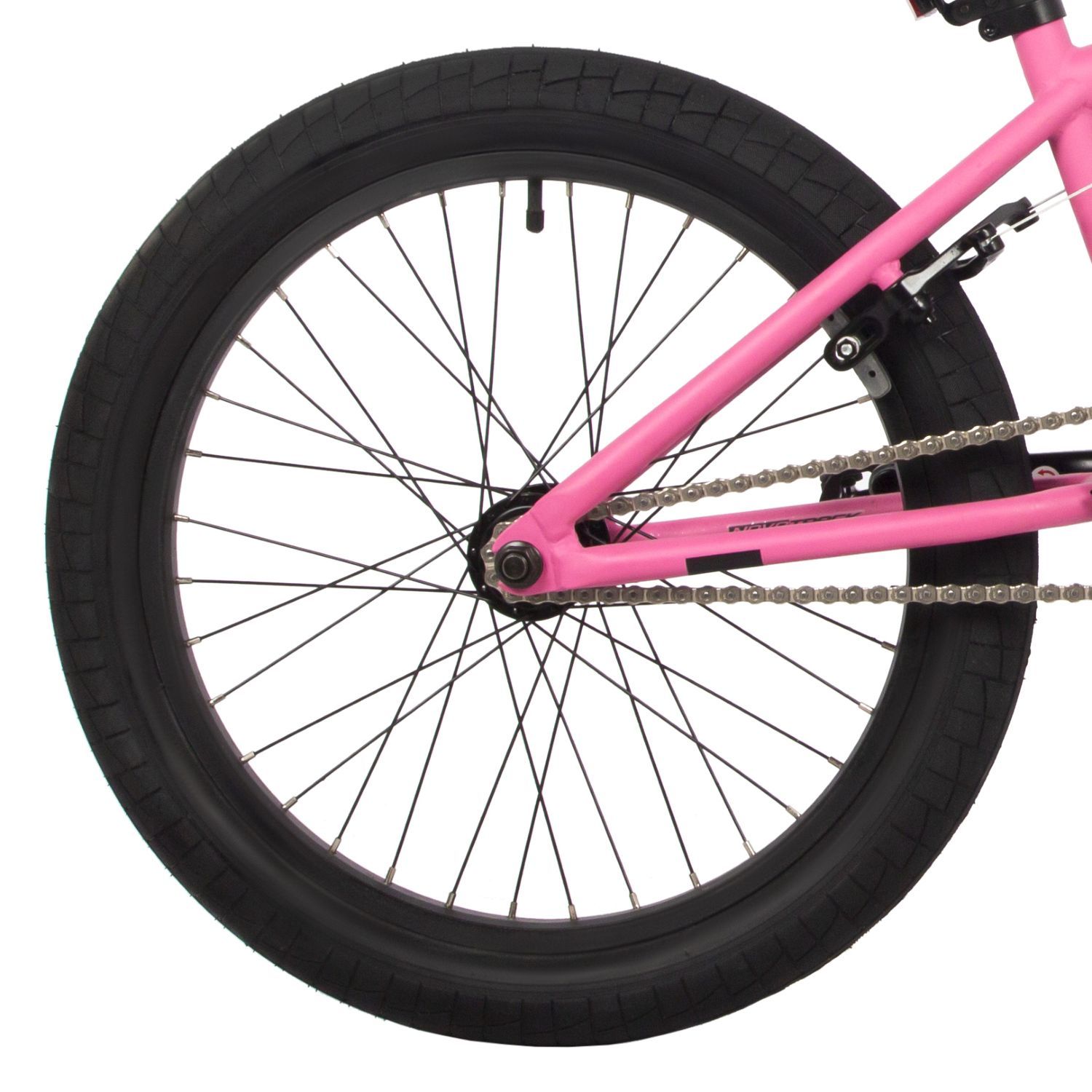 Велосипед NOVATRACK 20" BMX JUPITER тёмно серо-розовый, сталь , рама 20", U-BRAKE