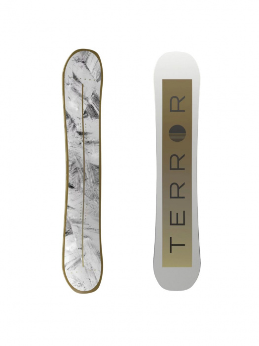Сноуборд TERROR - GELIUM, белый/золотой, 145 см