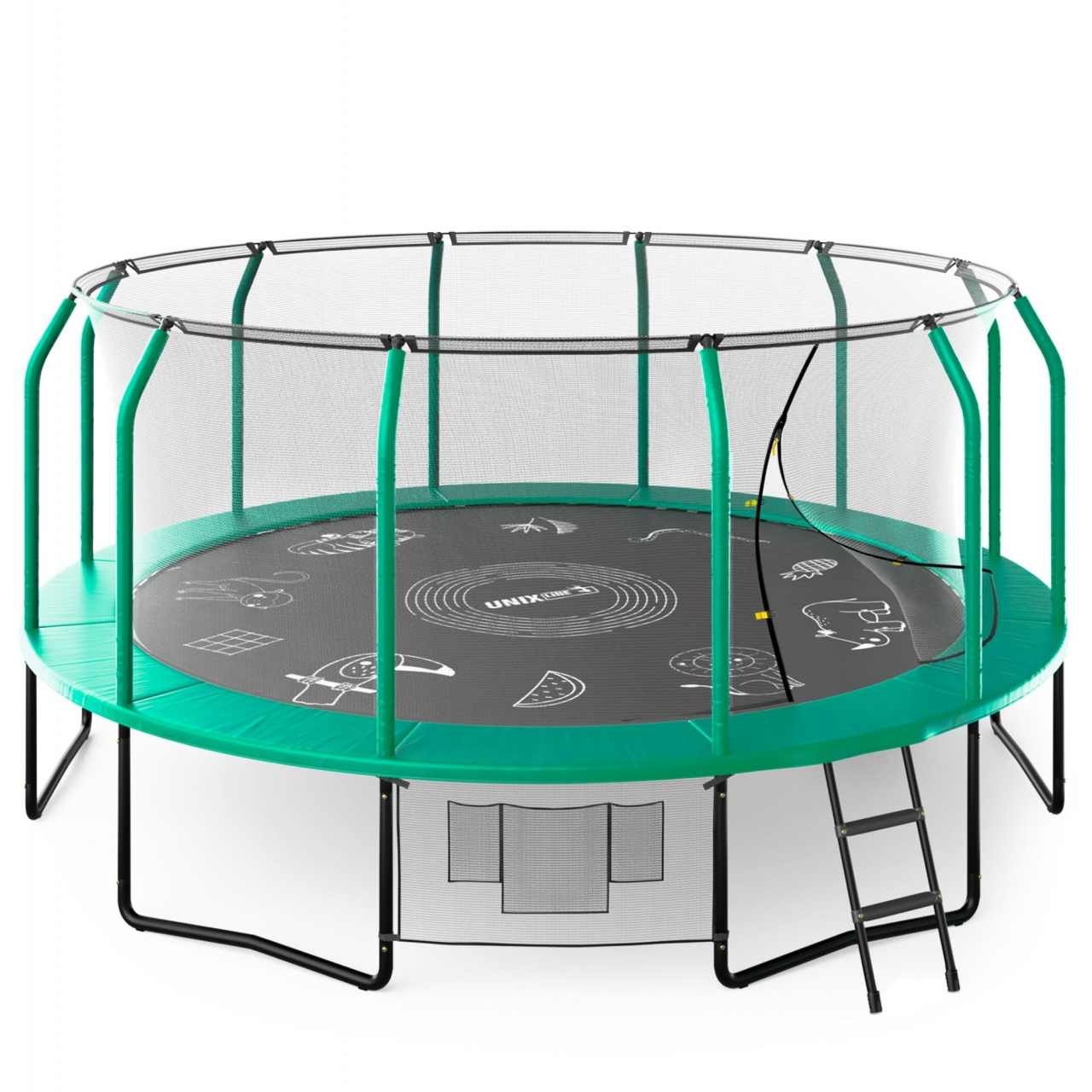 Батут UNIX line SUPREME GAME 16 ft (green)