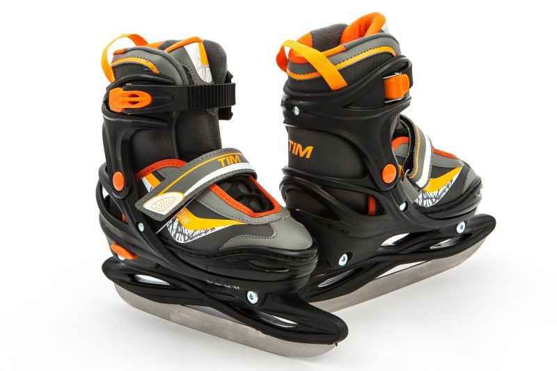 Коньки раздвижные CALAMBUS TIM ICE (as-12, 38-41, черный/оранжевый, .)