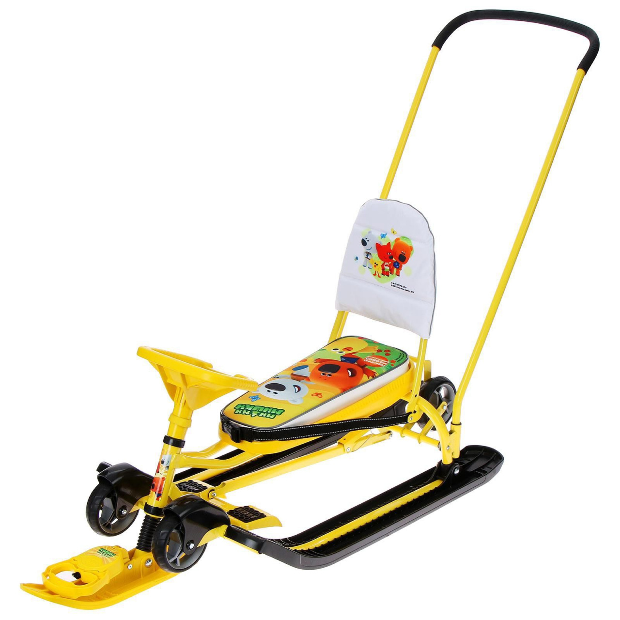 Снегокат Игрушка Ми-ми-мишки "Тимка спорт 6" ТС6 Ми-ми-мишки на желтом