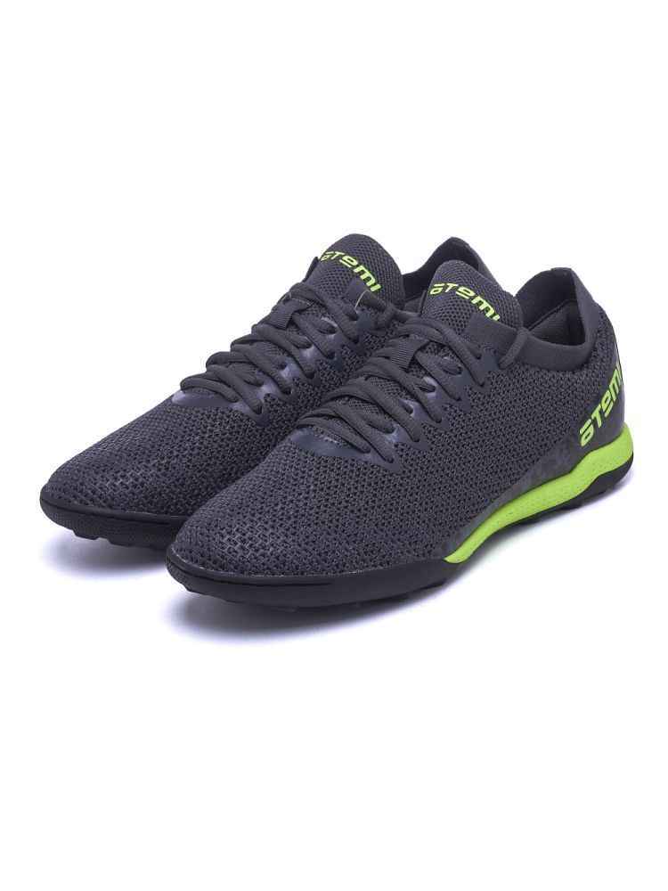 Бутсы футбольные ATEMI, SBA-003 TURF JUNIOR (00-00009356, 36, серый/ярко-салатовый, .)