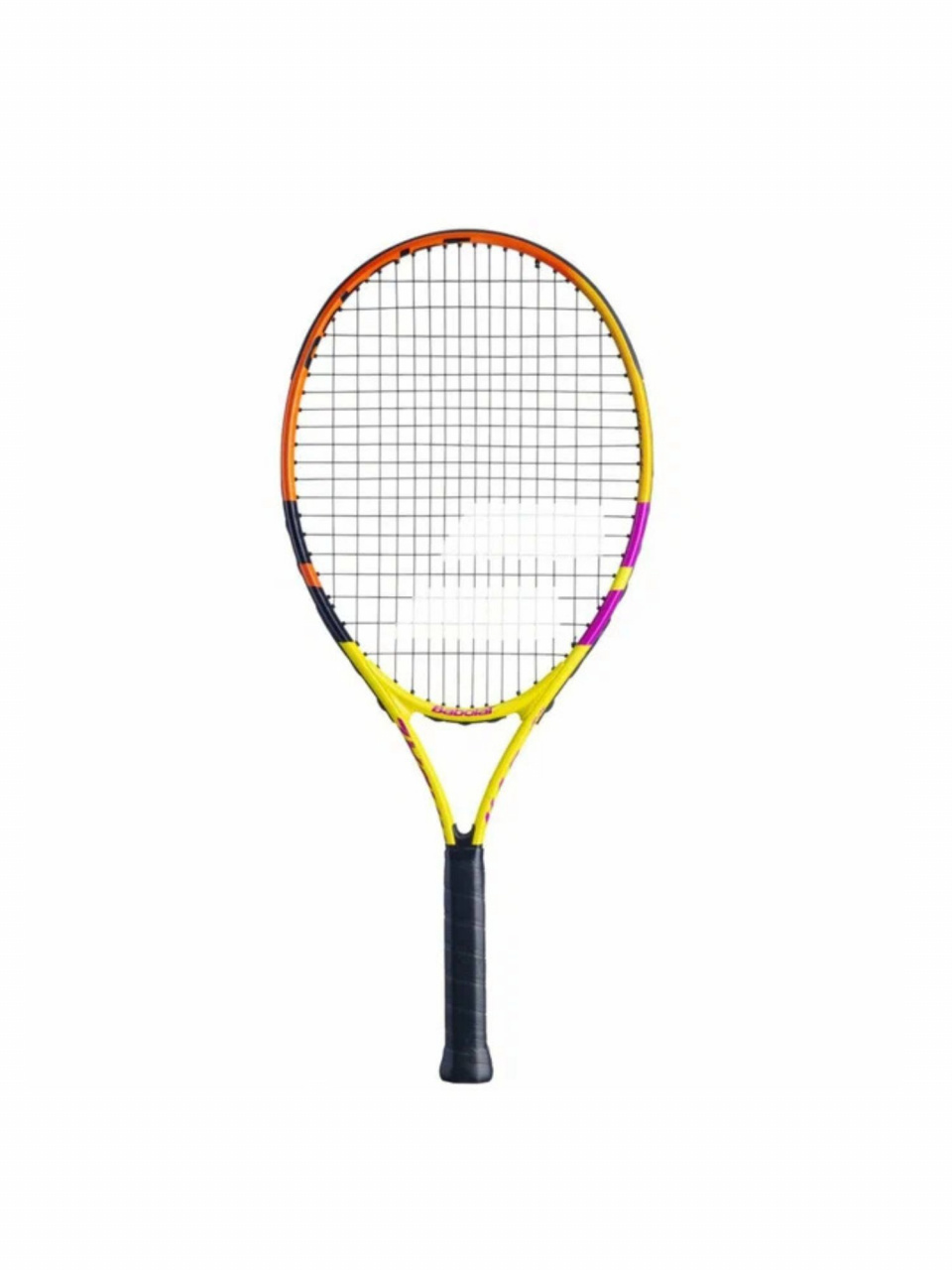 Ракетка для большого тенниса Babolat NADAL JUNIOR 25 с натяжкой, желтый/оранжевый (100) 00