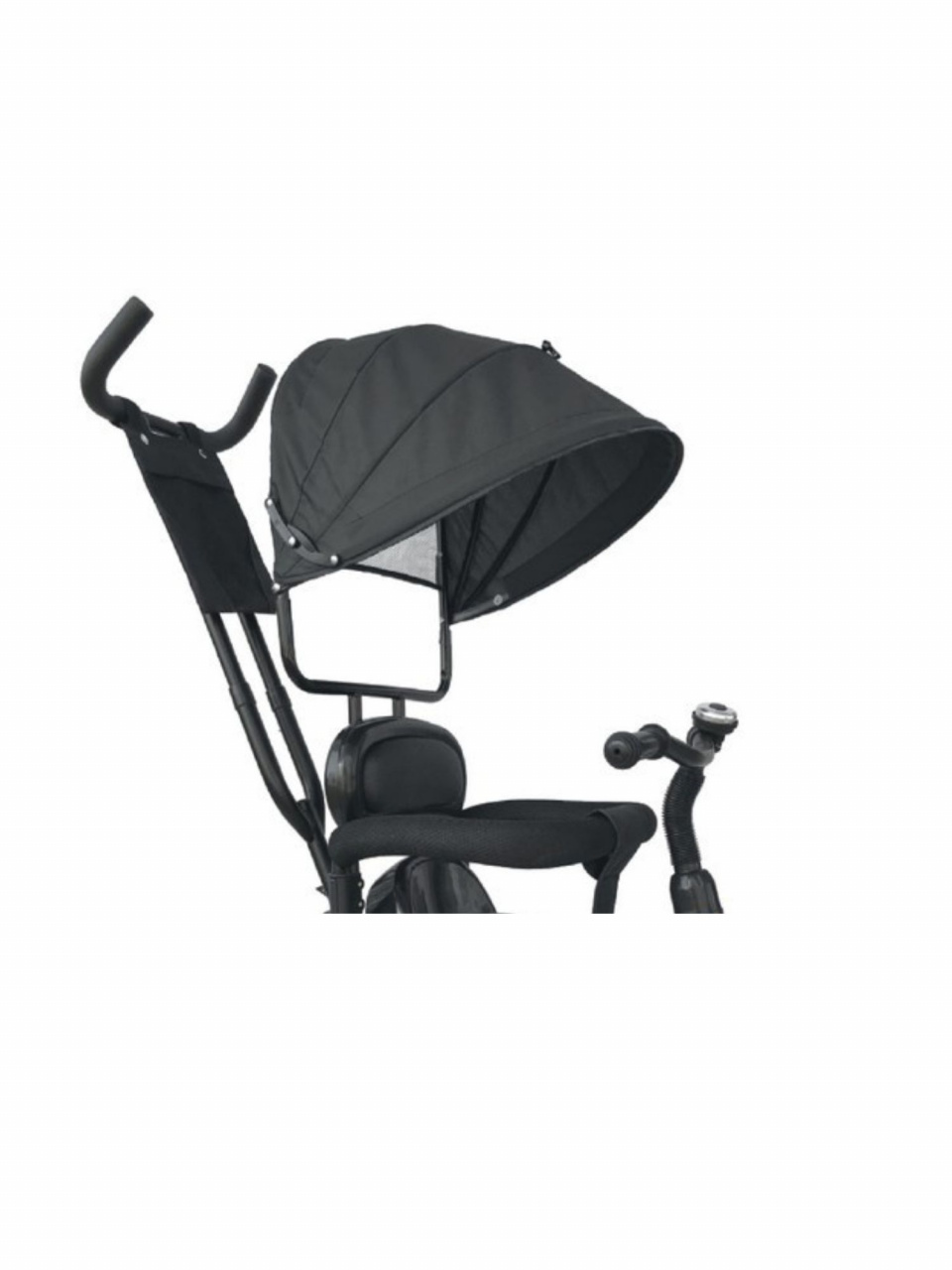 Велосипед трехколесный с ручкой управления, 12-10 дюйм, PILOT, черно-золотистый, PTA1GB