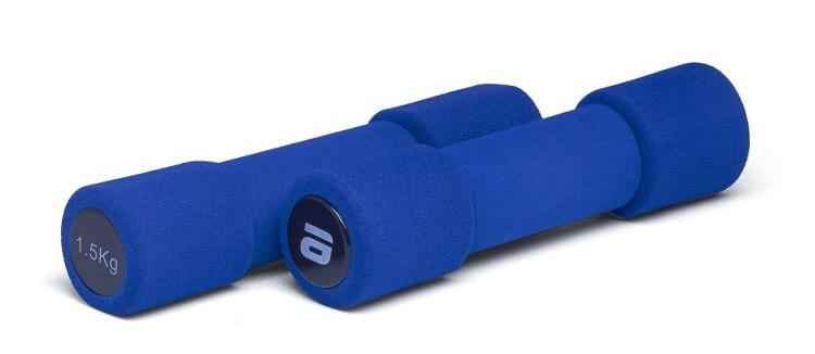 Гантели неопреновые Atemi, AD033, 1,5 кг, NBR, 2 шт