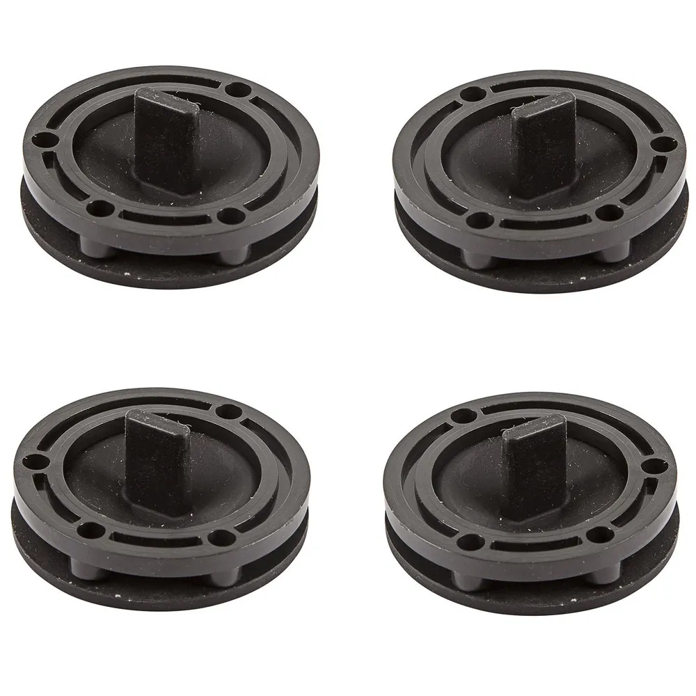 Резиновые датчики для электроплат (магнитный грибок с пластиковым кольцом, комплект 4шт) (Х81954, Черный, .)