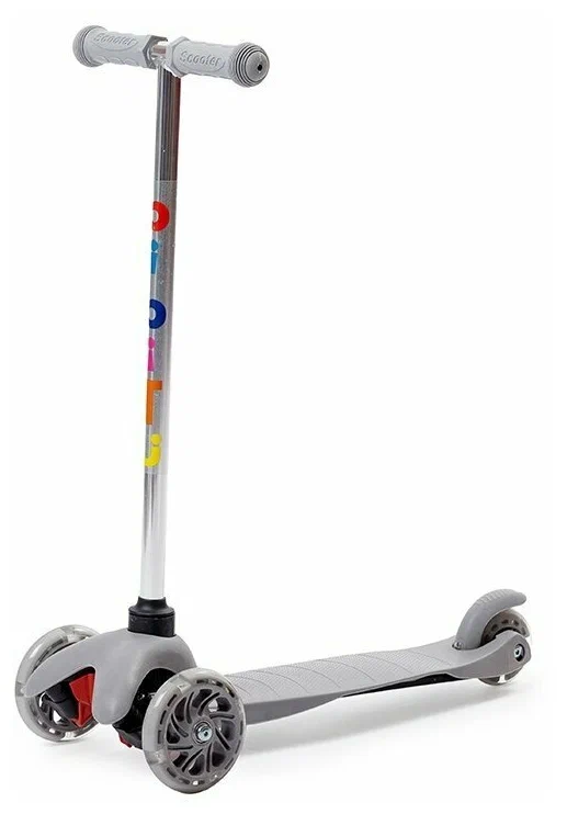 Трехколесный самокат BIBITU SWEET SKL-06А 2021 (нет, серый, SKL-06А-GR)