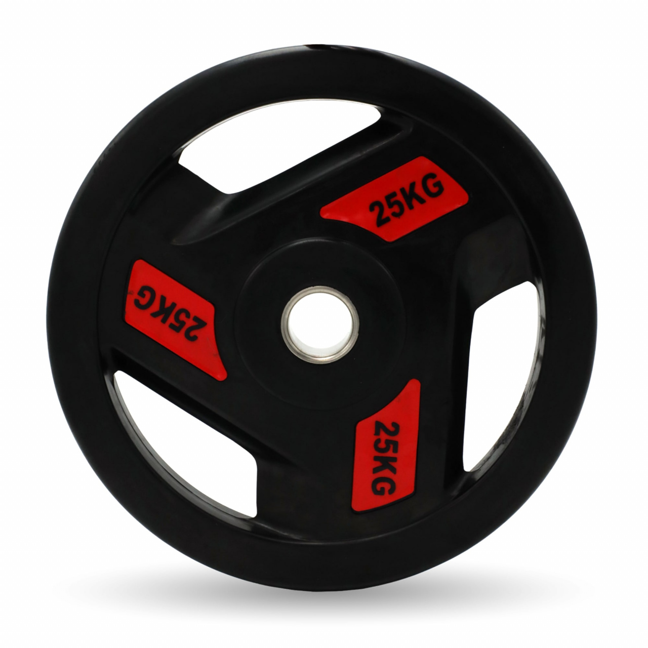 Диск UNIX Fit PRO обрезиненный c хватом 25 кг Red