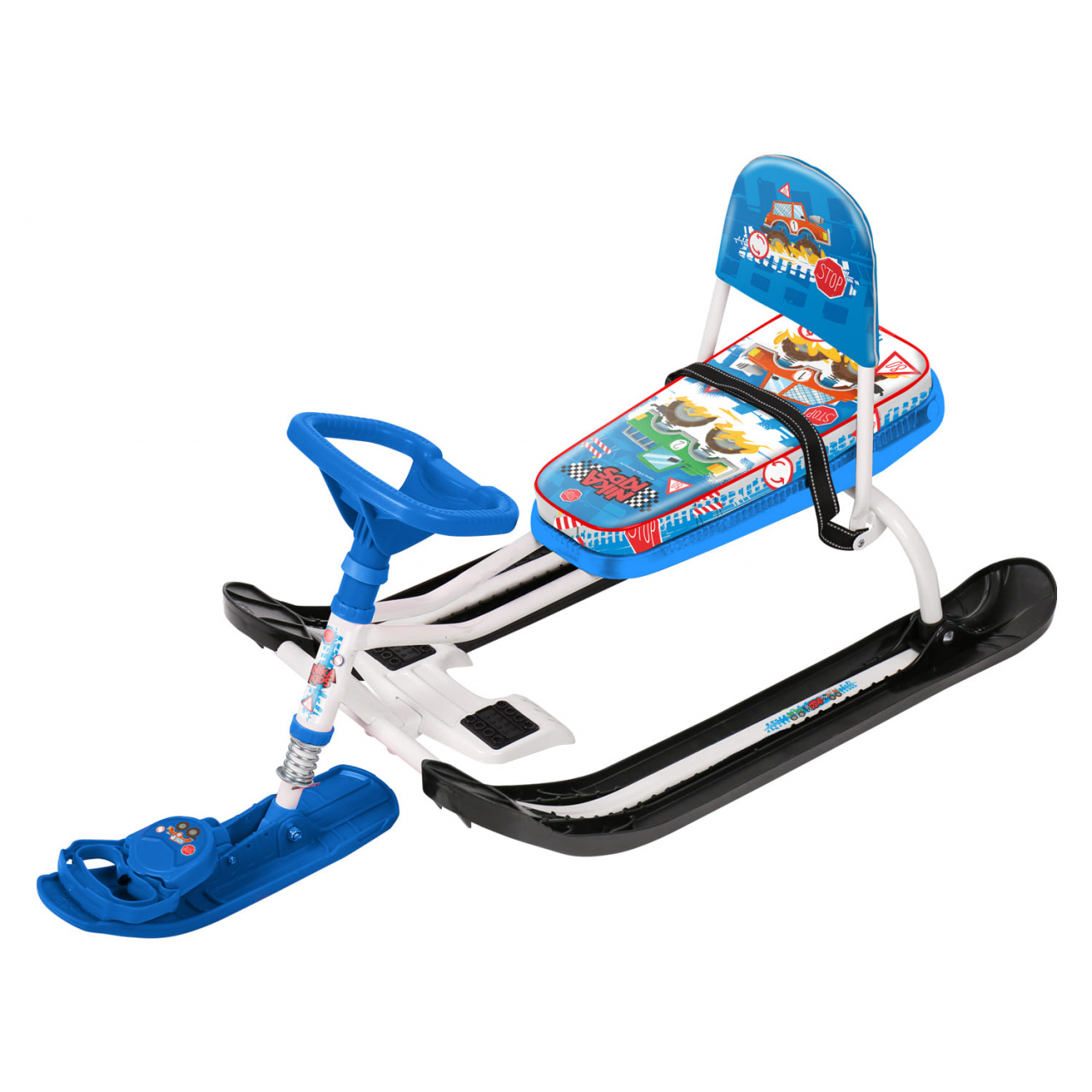 Снегокат Тимка СПОРТ 4-1 (Машинки) СО СПИНКОЙ