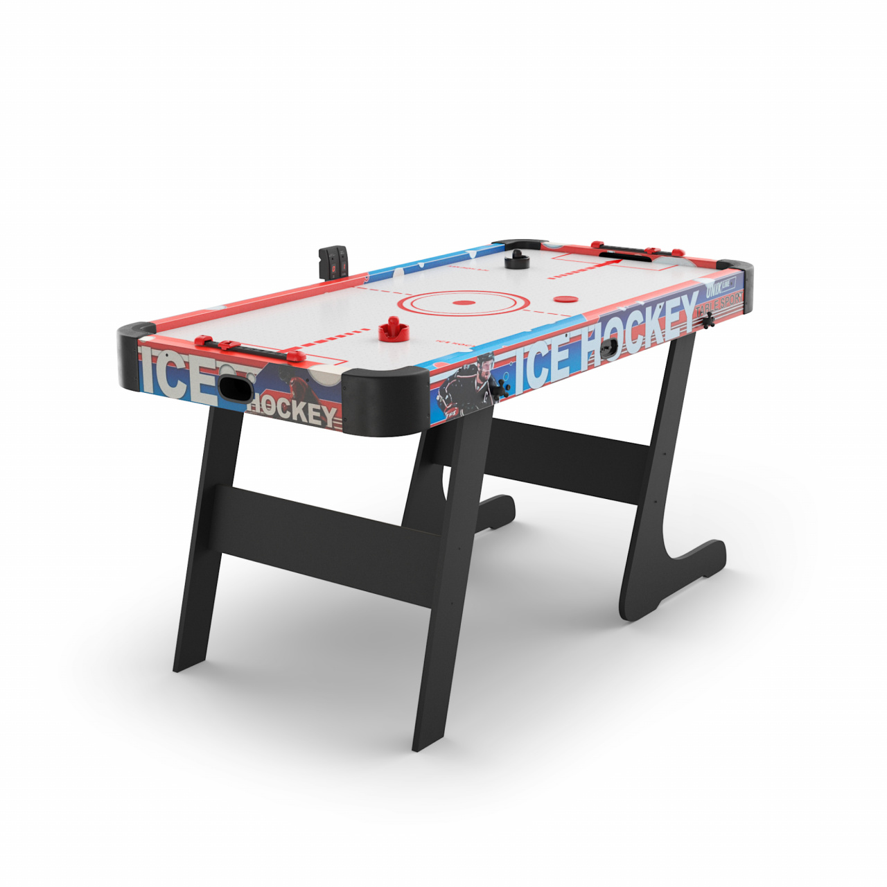 Игровой стол складной UNIX Line Аэрохоккей (155х76 cм) (GTHUF155X76ECL)
