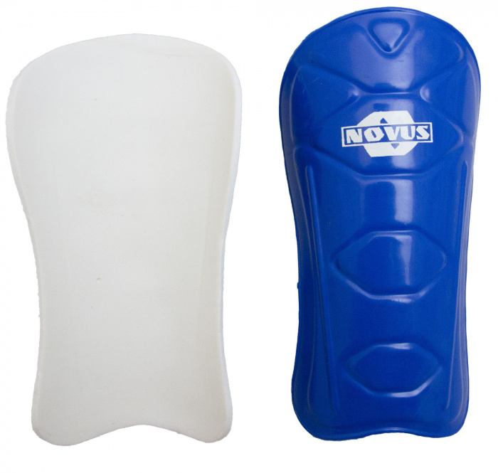 Щитки футбольные NOVUS NFP-01, ЭВА, син., подростковые