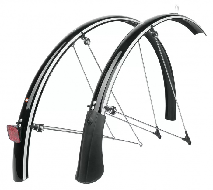 Комплект велосипедных крыльев SKS Bluemels Trekking, 28", 45 мм, чёрный