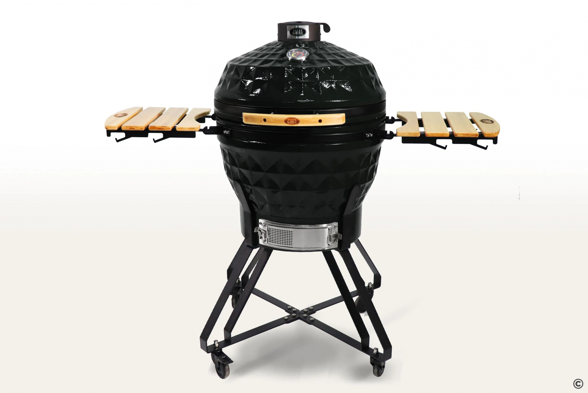 Керамический гриль-барбекю Start grill-24 дюйма, черный, (61 см)