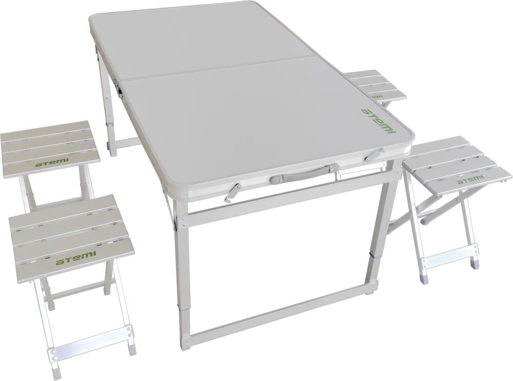 Набор туристический стол и 4 стула, ATS-450 (Alu) (00-00007008, .)