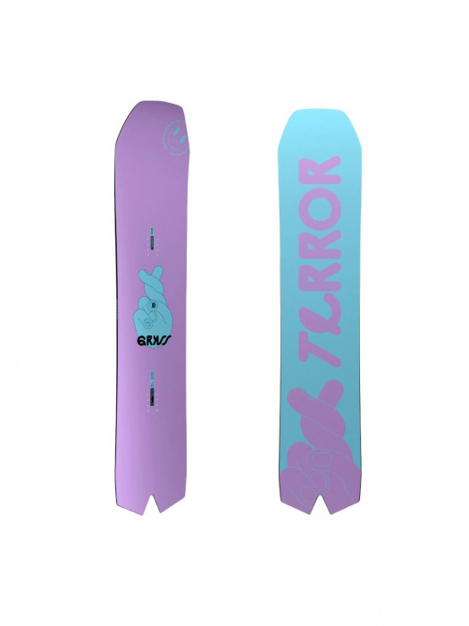 Сноуборд TERROR GRASS, голубой/розовый, 145 см