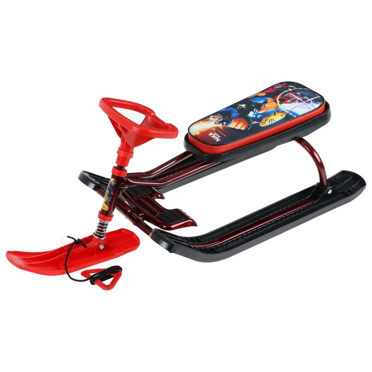 Снегокат Тимка СПОРТ 2 + (РОБОТ) рама бордовая высота руля 420 мм ТС2+/Р