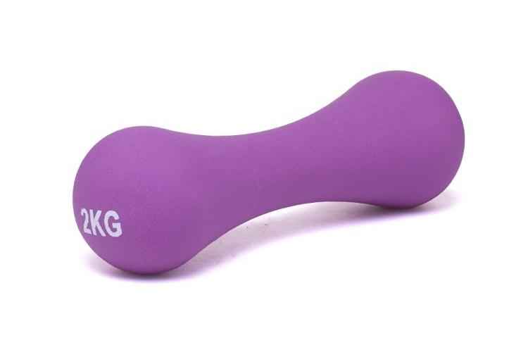 Гантель неопреновая Atemi, AD07D, чугун, 2 кг