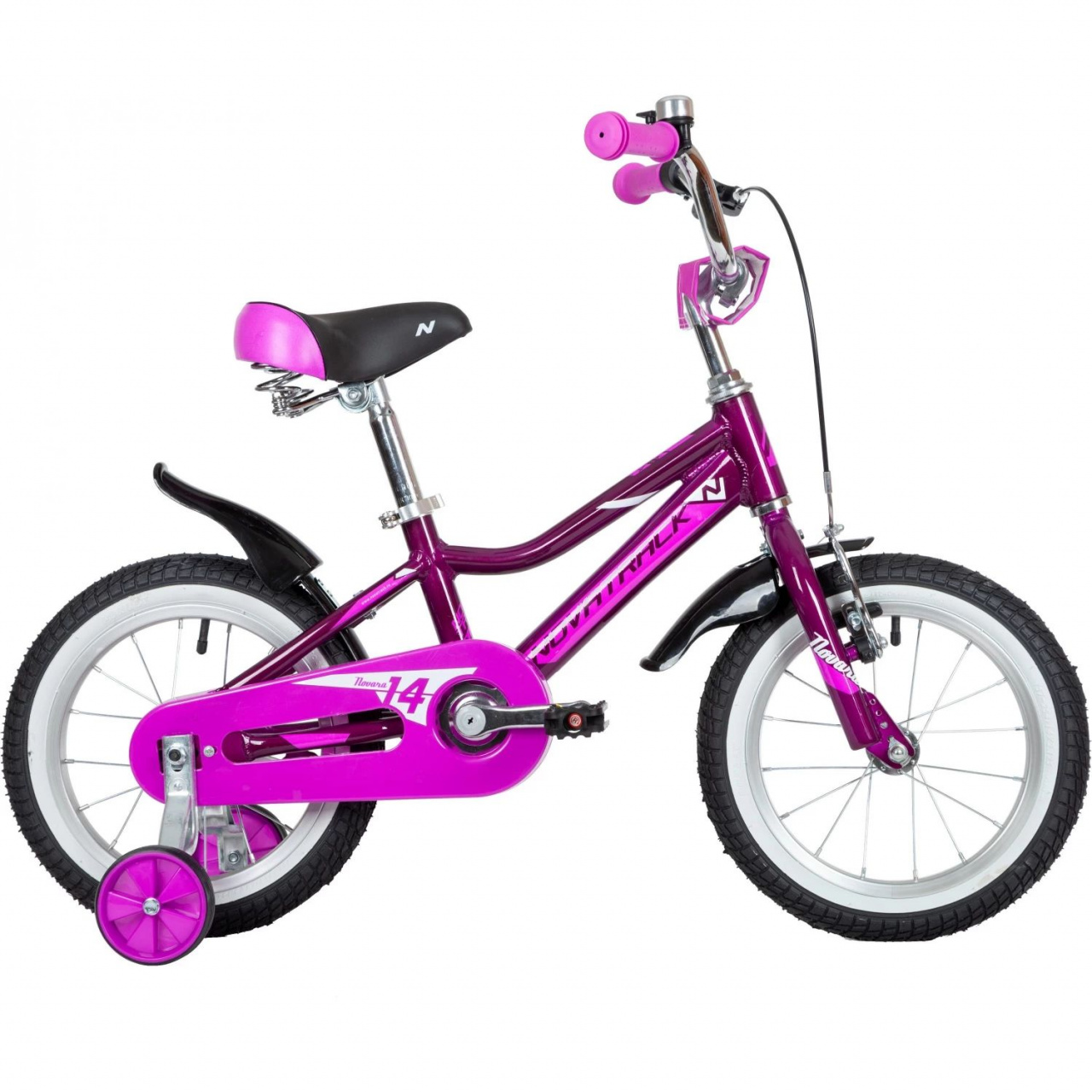 Детский велосипед Novatrack Novara, 14", фиолетовый