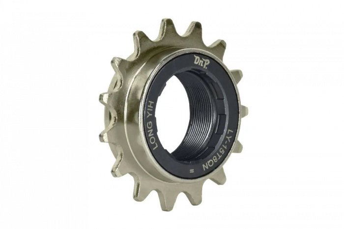 Трещотка BMX DNP LY-15T8QN, 1.2*1.8 15T, резьба M30*1, Cro-Mo, 30 кликов, 8-шлицев, никелированная