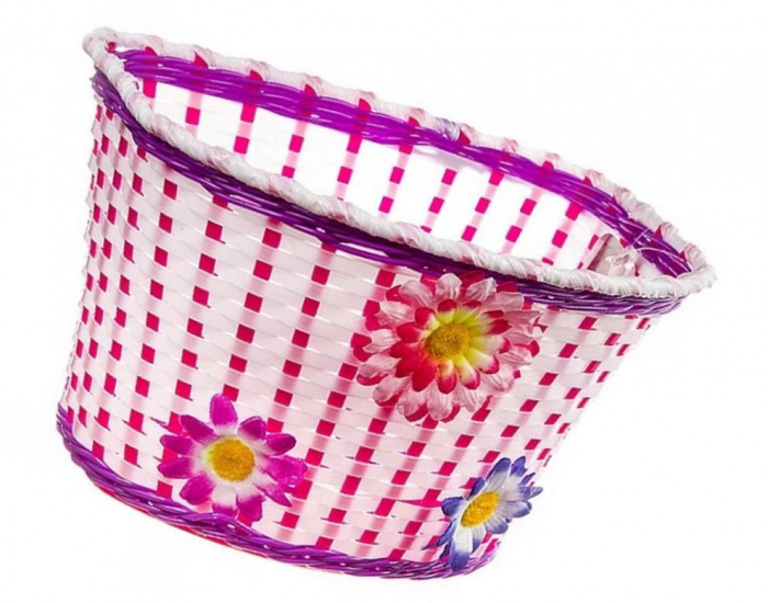 Велокорзина STG HL-BS03-5 детская бело-фиолетовая Х95757