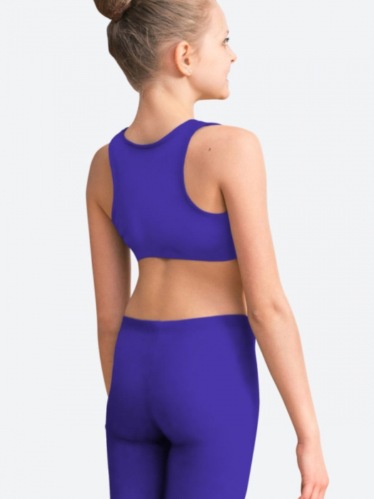 Топ- борцовка PG (хлопок) детский р.42, рост:158-164, василек