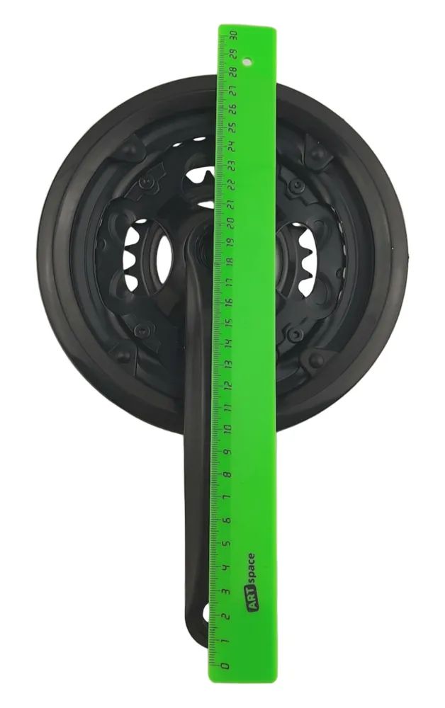 Велосипедные шатуны NECO, 42х34х24, 170 мм, квадрат, защита, черный