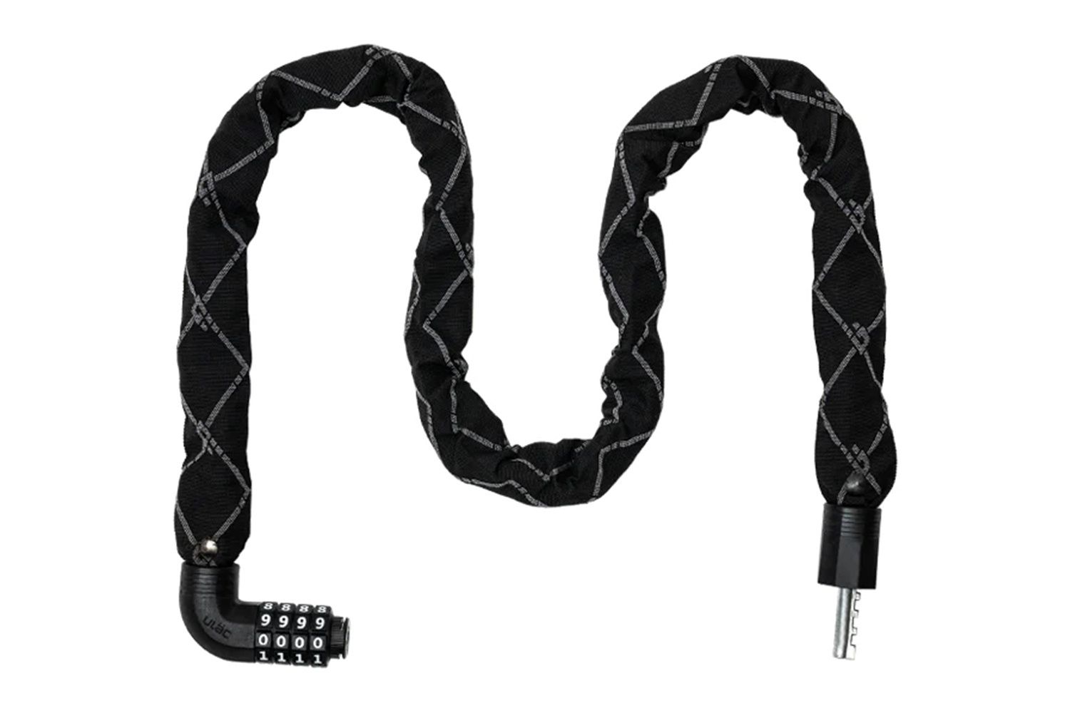 Замок велосипедный ULAC STEEL KOMBAT, 7mm x 100cm Neo