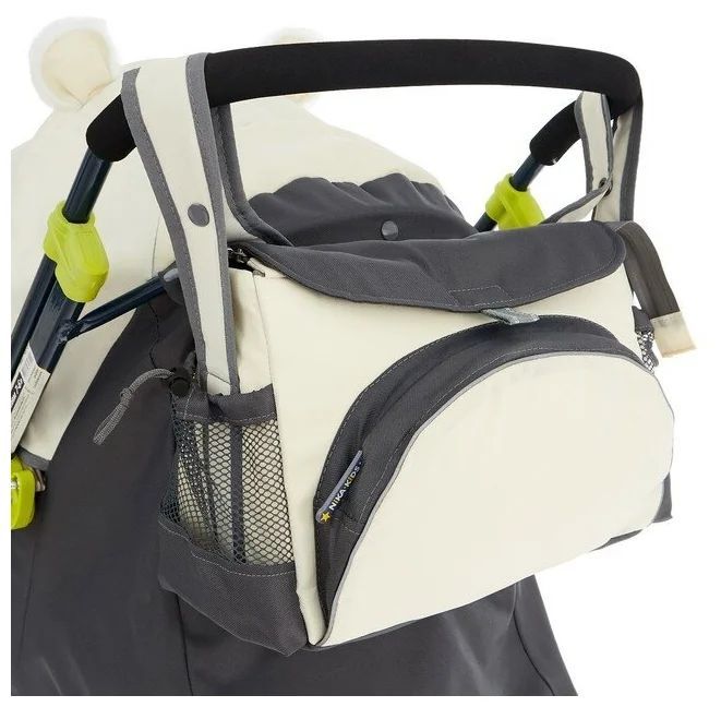 Санки-коляска комби Ника "Детям 7-6", откидная спинка, выдвижные колеса, бежевый (медвежонок)