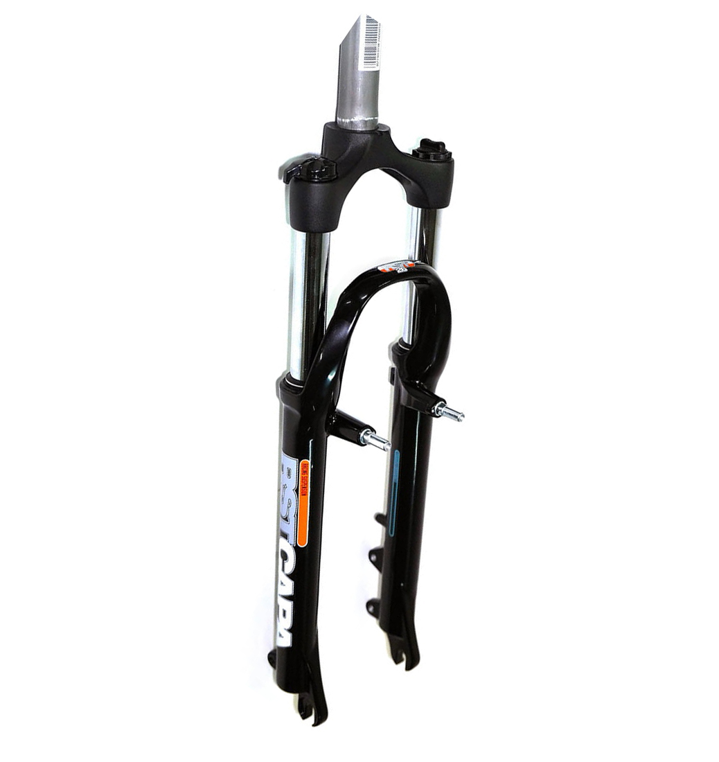 Вилка 26' RST Capa MLC амортизационная, пружинная, блокировка, ход 80mm, черная, под эксцентрик