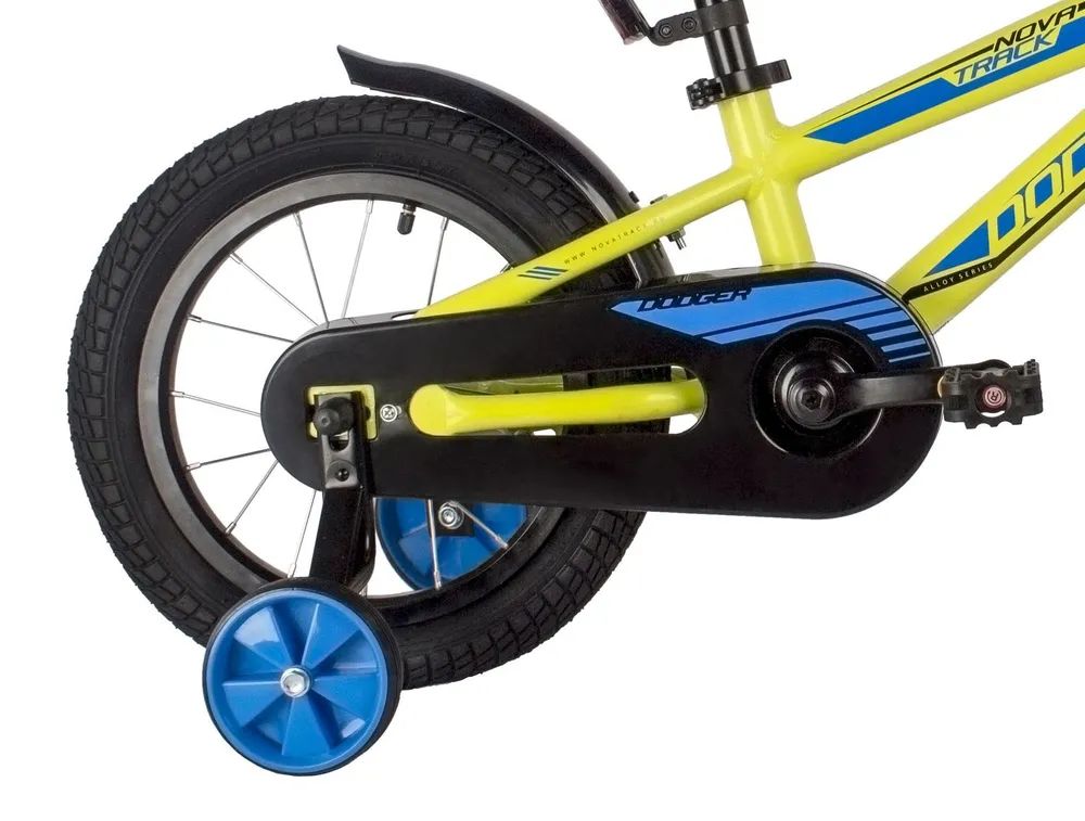 Детский велосипед Novatrack Dodger, 14", зеленый