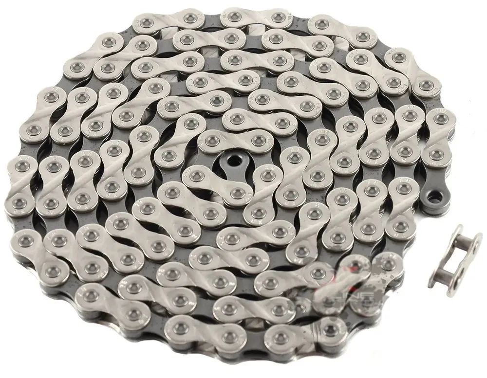 Велосипедная цепь KMC X-8, 116 звеньев, 8 скоростей, скоростная, с замком