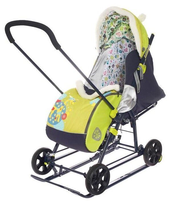 Коляска комби Ника Детям 8-2 Жираф лимонный