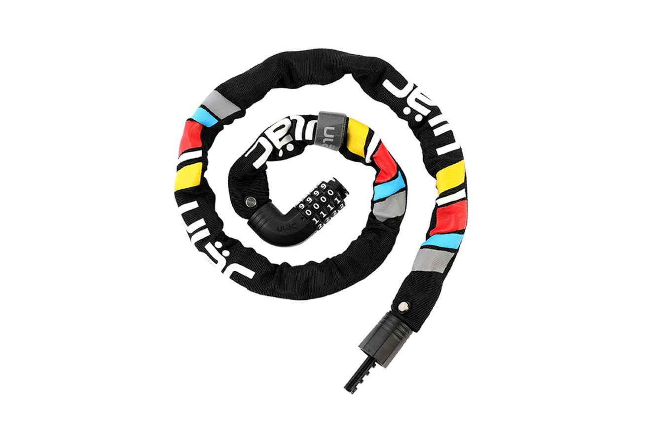 Замок велосипедный ULAC STEEL KOMBAT, 7mm x 100cm Vibe