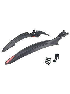 Комплект велосипедных крыльев 24"-28" FL-630-1 пластик, черный RNVFL6301001