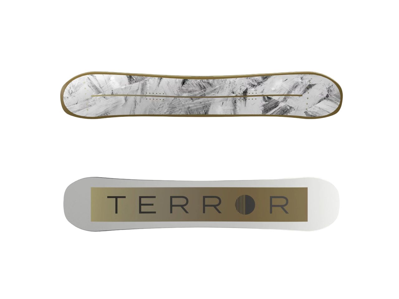 Сноуборд TERROR - GELIUM, белый/золотой, 145 см